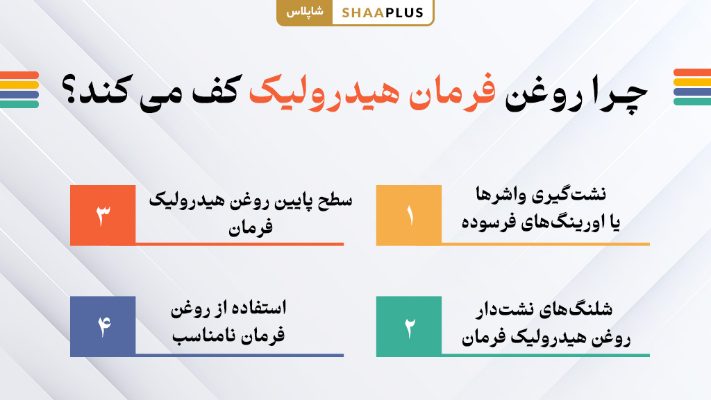 چرا روغن فرمان هیدرولیک کف می کند؟