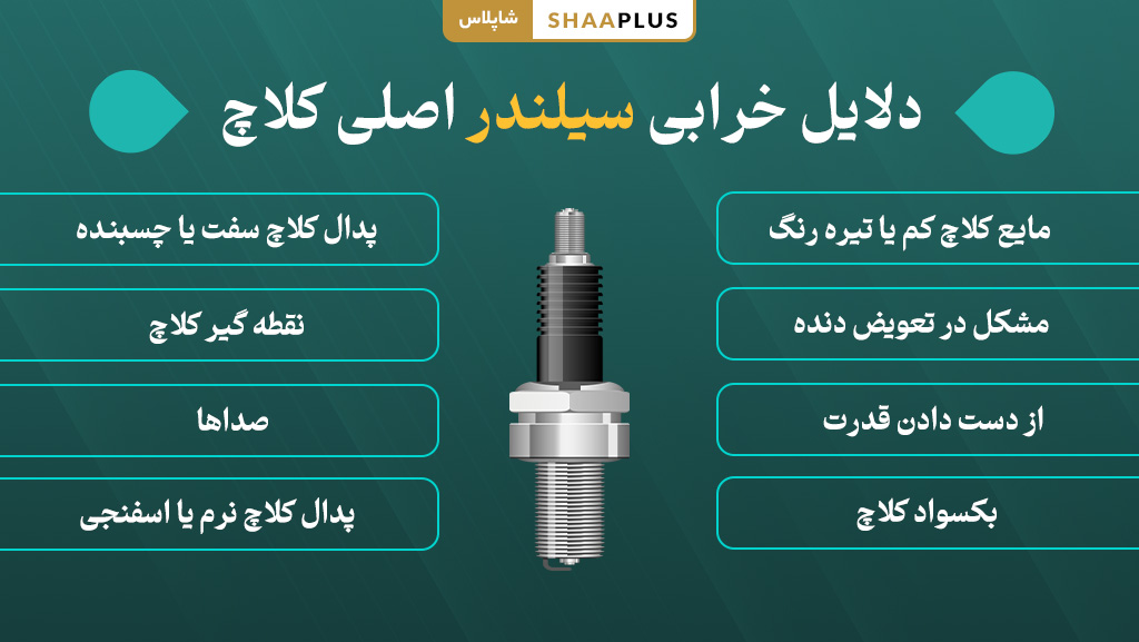 علت های خرابی سیلندر اصلی کلاچ ماشین
