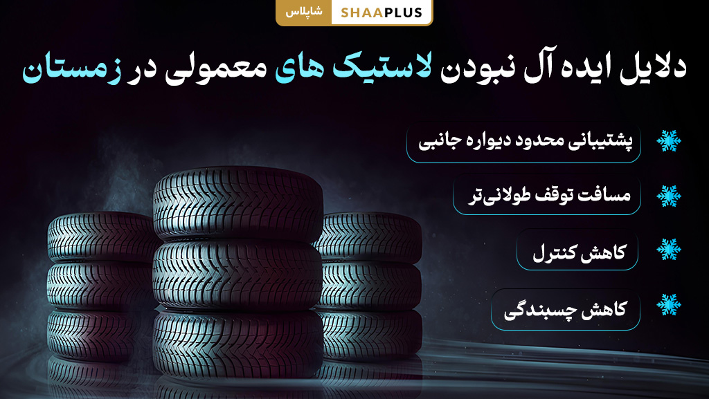 تفاو لاستیک زمستانی با لاستیک معمولی