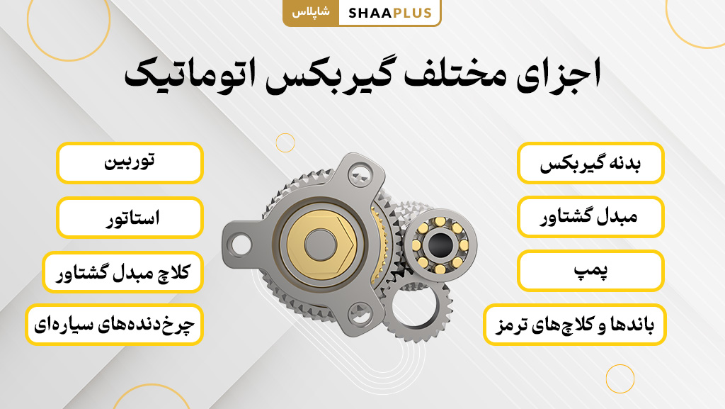 قطعات مختلف گیربکس اتوماتیک