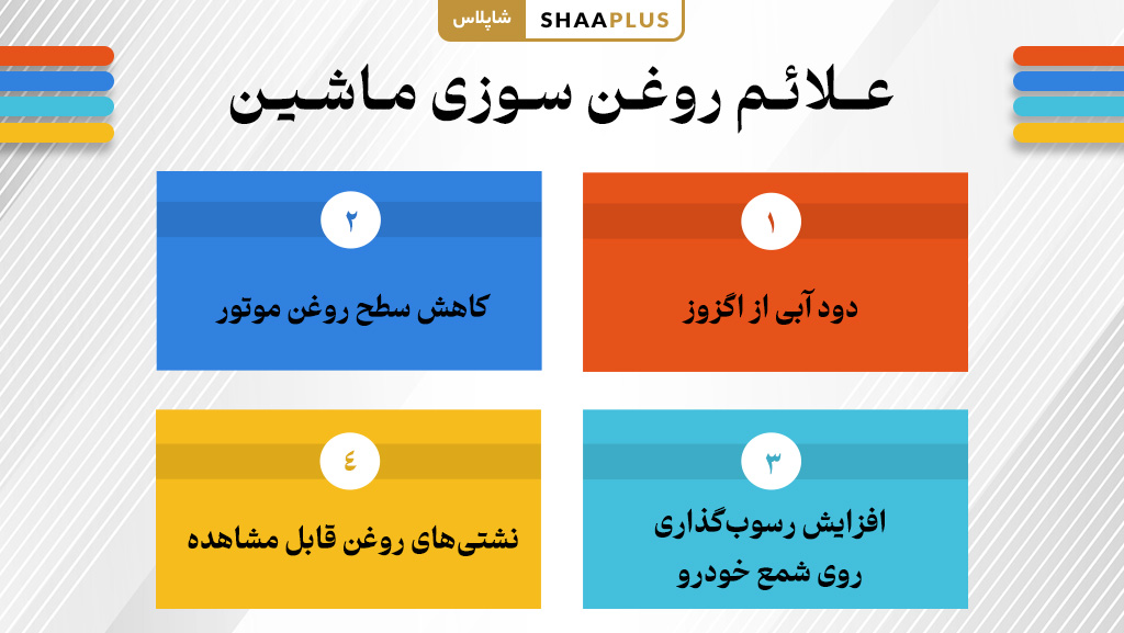 نشانه های روغن سوزی خودرو