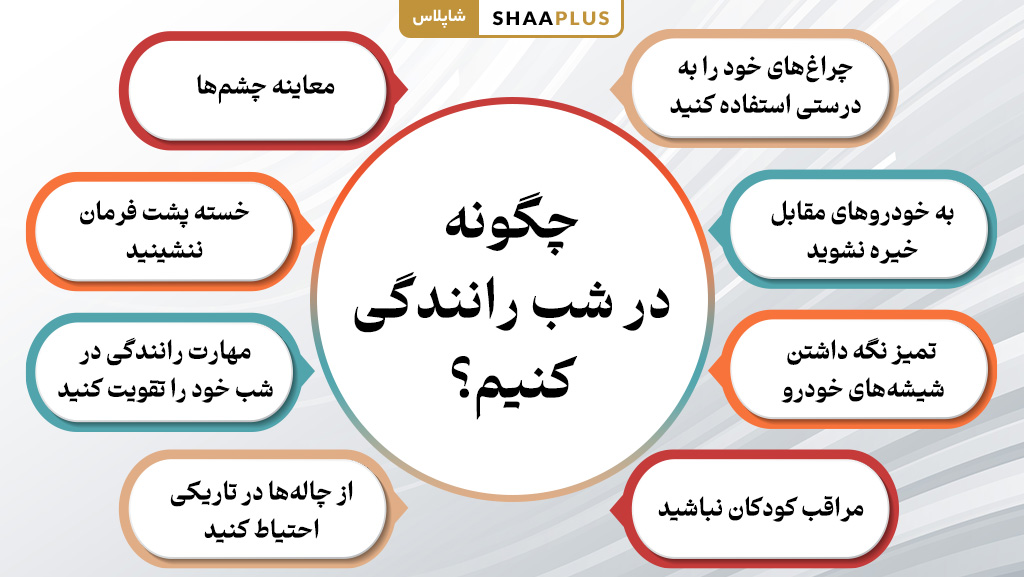 چه طور در شب رانندگی کنیم؟