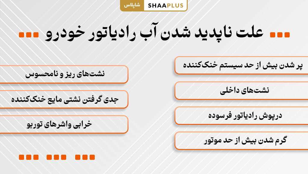 دلیل غیب شدن آب رادیاتور ماشین